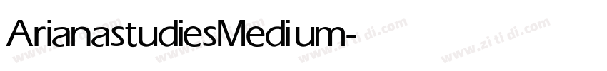 Arianastudies Medium字体转换